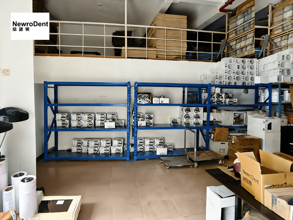 NewroDent dental equipment manufacturing and product preparation area
